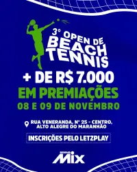 3° OPEN BEACH TENNIS ARENA MIX - MASCULINO D