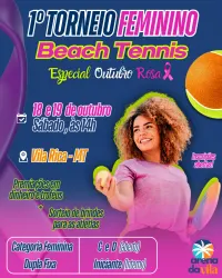 1º Torneio Feminino de Beach Tennis - Especial Outubro Rosa - DUPLA FEMININA D