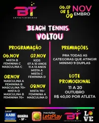 1• Torneio Aberto  BT Entretenimento  - DUPLA MASCULINA B