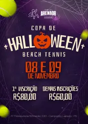 Torneio Halloween de Beach Tennis 2025 - TRAVESSURAS FEMININA (Categoria D) 