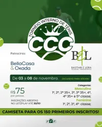 Torneio de tênis CCC etapa: Bastian&Lora e Bella Casa Okada  - 3ª Classe Feminino