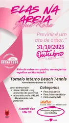 OUTUBRO ROSA - “ELAS NA AREIA” | TORNEIO INTERNO DE BEACH TENNIS - Feminino Intermediario