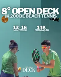 8º OPEN DECK JK200 DE BEACH TENNIS - MASCULINA PRO/A