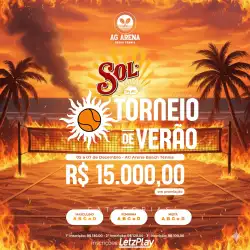TORNEIO DE VERÃO AG ARENA BEACH TENNIS - DUPLA MISTA C