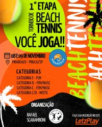 1ª Etapa VOCÊ JOGA - Beach Tennis - FEMININO D