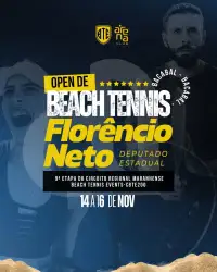 CBTE200 - 9ª Etapa - Open de Beach Tennis Deputado Florêncio Neto - Arena Club - Bacabal-MA - Dupla Mista D