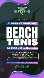 1º OPEN BEACH TÊNIS DA VENKI  - DUPLA MASCULINA D