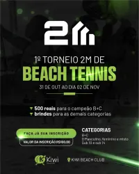 1° Torneio 2M de Beach Tennis - Categoria B+C - Masculino