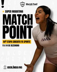 44ª Etapa Circuito FA Sports 2025 - Super Maratona - Complexo Match Point (Uberlândia - MG) - Dupla Masculino C