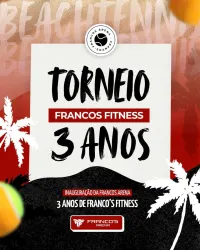 TORNEIO FRANCOS FITNESS DE BEACH TENNIS - Dupla Mista - E/D