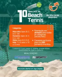 1º Open HCC de Beach Tennis - MASCULINO E