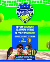 Circuito Arena JG de Beach Tennis - 3ª Etapa - 300 Pontos - Pio XII-MA - DUPLA MASCULINA D