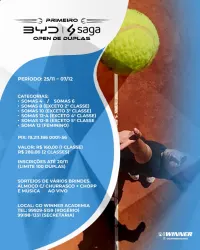 1° SAGA BYD OPEN DE TENIS (DUPLAS) - SOMA 10-A (exceto 3Â° classe)