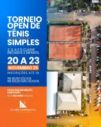 Open de Tenis Simples CCT - 3 Classe