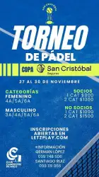 Padel Copa San Cristóbal Seguros - Femenino 5ta