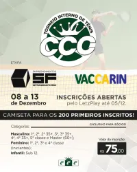 Torneio de tenis CCC etapa: Szymanski&Favero e Vaccarin  - 3ª Classe masculino B (+45)