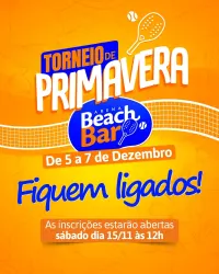 1º TORNEIO DE PRIMAVERA - ARENA BEACH BAR - MISTA C