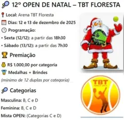 12º OPEN DE NATAL TBT - MISTA   D C