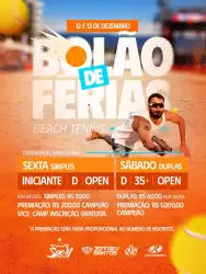 BOLÃO DE FERIAS - SIMPLES MASCULINO OPEN
