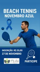 Novembro Azul Play Lounge - Open Masculino