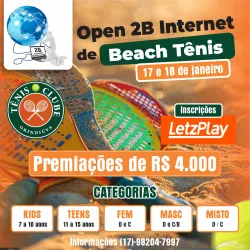 2B INTERNET OPEN DE BEACH🎾TÊNIS 