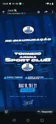 TORNEIO DE RE-INAUGURAÇÃO ARENA SPORT CLUB CALDEIRÃO  - DUPLAS MASCULINAS INICIANTES