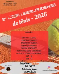 2° Liga Uberlandense de Tênis - Studio Fideles - DivisÃ£o Ouro  (1Â° Classe)
