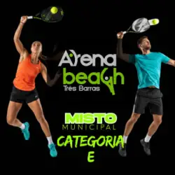 2• Torneio de Beach Tennis da ARENA BEACH TRÊS BARRAS - DUPLA MISTA E MUNICIPAL