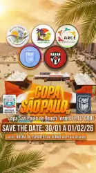 CBBT300 / FPBT300 - Copa São Paulo Trasmontano de Beach Tennis - SUBS - Dupla Feminina Sub 16