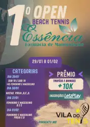  1º OPEN Beach Tennis Essência Farmácia de manipulação – Vila do Tênis!  - Duplas Feminino C 
