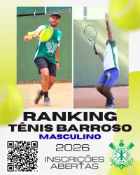 Ranking Tênis Barroso 2026 - Masculino - Classe A