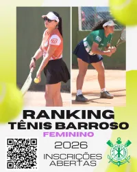 Ranking Tênis Barroso 2026 - Feminino