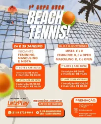 1ª Copa Ouro Beach (Mista, D, C e Dupla Masculina Open) - DUPLA FEMININA D