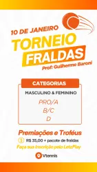 Torneio de fralda  - Dupla Mista C/D