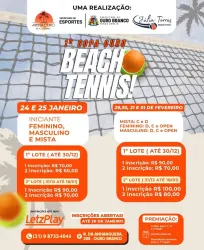 1ª Copa Ouro Beach (Iniciante) - DUPLA MISTA INICIANTE