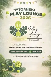 1º TORNEIO PLAY LOUNGE 2026 - Mista Open