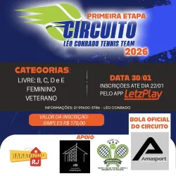 Circuito Léo Conrado Tennis Team 2026 - Veterano 40+