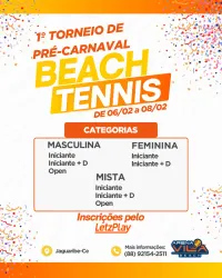 1º Torneio Pré-Carnaval - DUPLA MASCULINA D + C