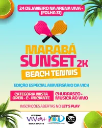 MARABÁ SUNSET 2K BEACH TENNIS - CATEGORIA MISTA C