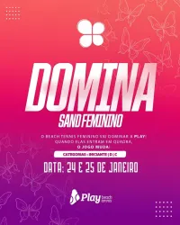 DOMINA SAND -  I ETAPA - FEMININA INICIANTE