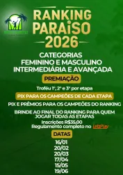 RANKING PARAÍSO - 1° ETAPA - MASCULINO AVANÃ‡ADO