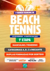 I TORNEIO RANKING INTERNO DE BEACHTENNIS DO ASSARY - ETAPA I - DUPLAS FEMININO B 