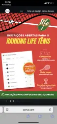 RANKING 2026 LIFE TÊNNIS MASTER 500