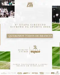 4ª Etapa - Circuito Citrino FA Sports 2026 - FA1000 - Arena Branco (Uberlândia - MG) - Dupla Masculino D