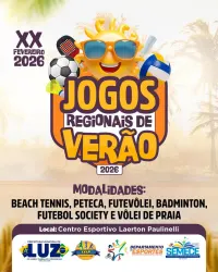 Jogos Regionais de Verão 2026 - Beach Tennis.