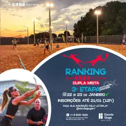 3ª Etapa - Ranking Mista - Escola Guga 2026 (pontuação 2x) - Dupla Mista - E