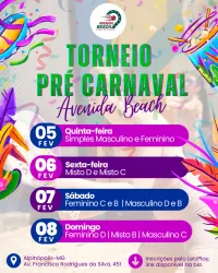 Torneio pré Carnaval Avenida Beach  - Masculino C/B