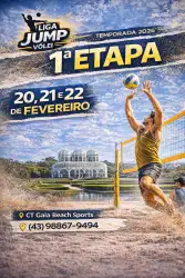👑 1° ETAPA LIGA JUMP VÔLEI - LONDRINA/PR -  TEMPORADA 2026 - Masculino Iniciante