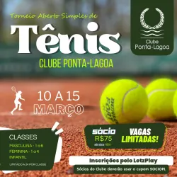  1º Open de Tênis Ponta Lagoa 2026 - 1Âº Classe A+ Feminina