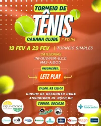Circuito de Tênis Cabana Clube - 1ª Etapa 2026 - MASCULINO D